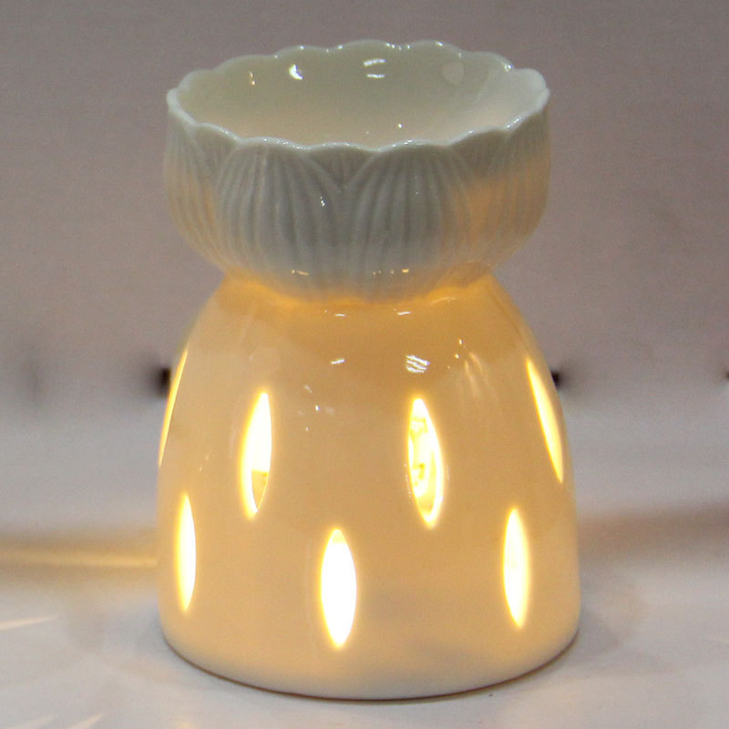 2024 New Custom Ceramic Candle Melt Holder Fragrance Ceramic Wax Warmer Oil Burner