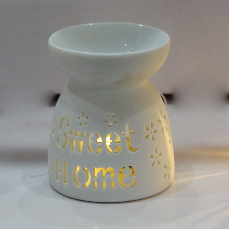 2024 New Custom Ceramic Candle Melt Holder Fragrance Ceramic Wax Warmer Oil Burner