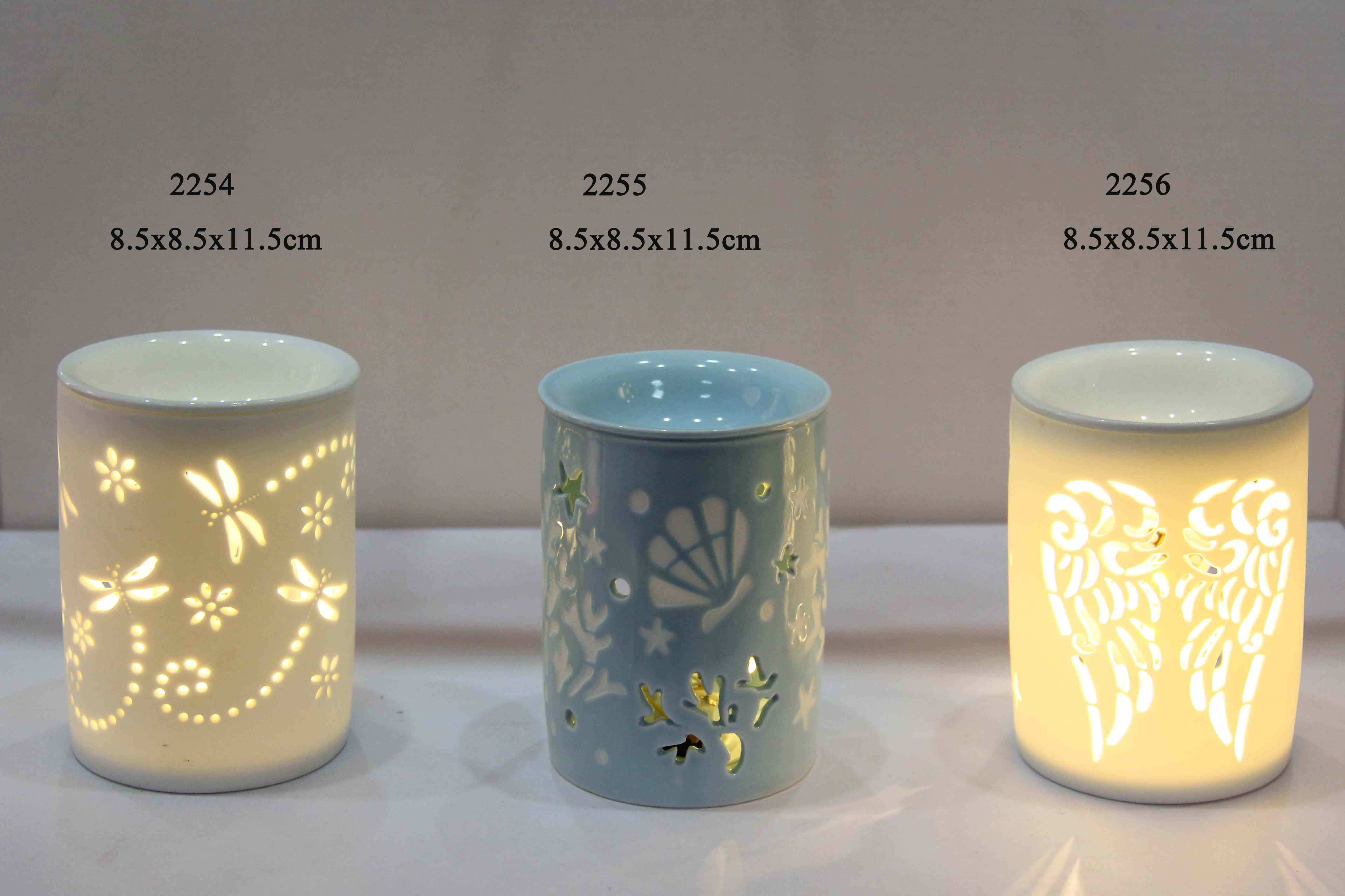 Wholesale Ceramic Fragrance Oil Burner Tart Warmer Soy Wax Scented Candle Warmer Lamp Ceramic Oil Burner Wax Melt Warmer