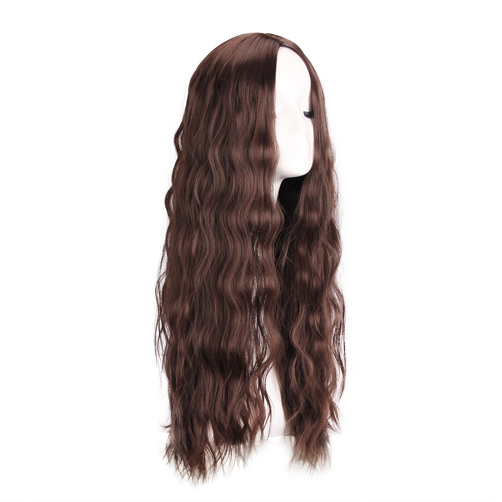 Wholesale Deep Wave Lace Frontal Curly synthetic hair wigs for black women