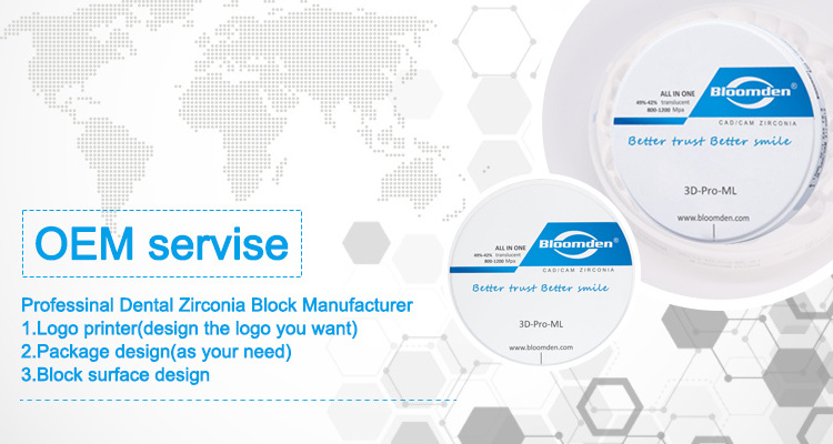 Manufacture Dental Zirconia Block ST cad cam zirconia disc