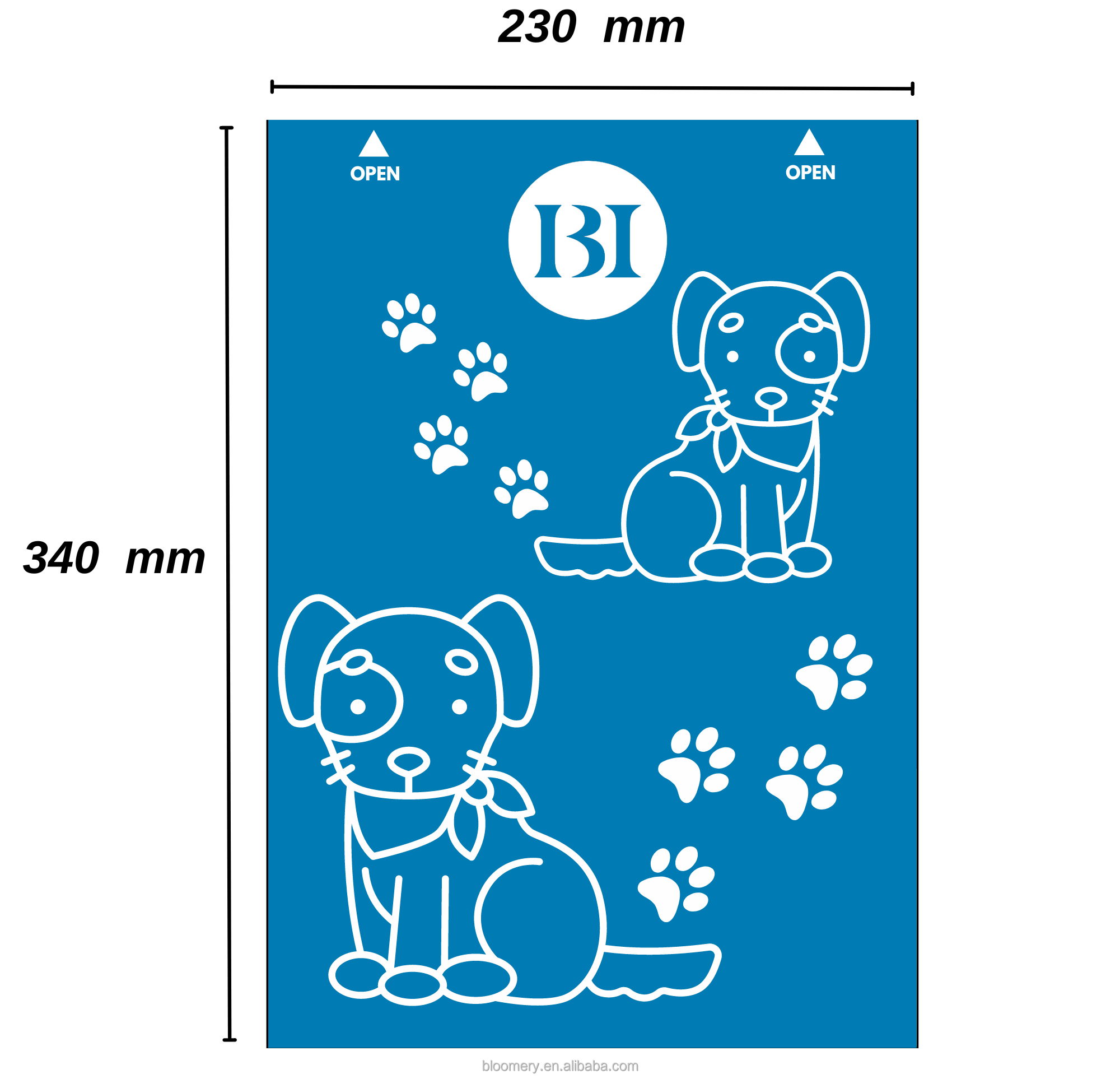 Custom Logo Pet Waste Bag Leakproof Scented Biodegradable Dog Poop Bags Pet Supplies