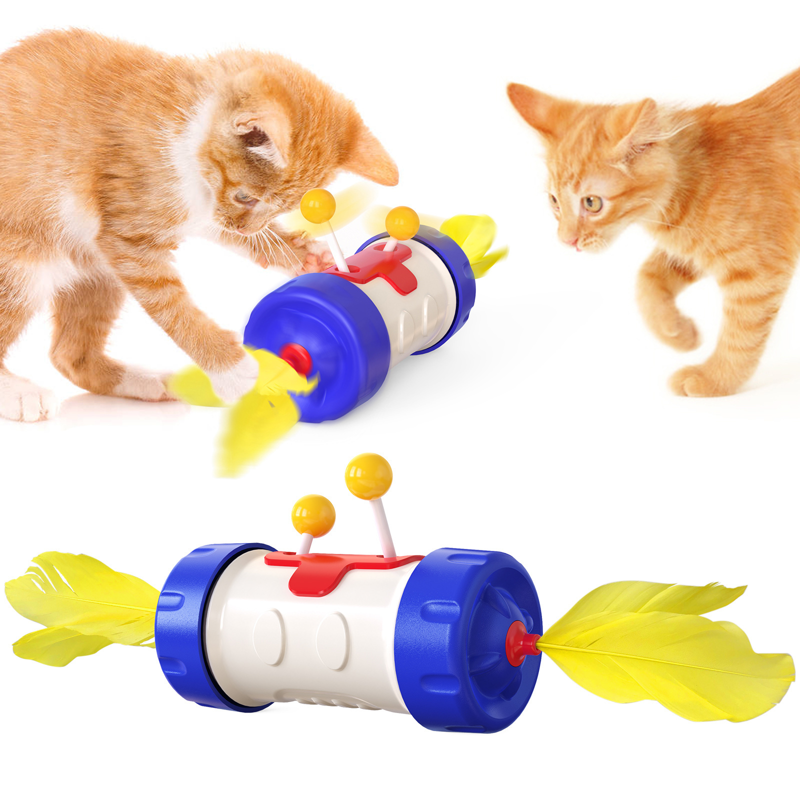 Pet Supplies Factory Wholesale New Feathers From Hi To Tease Cat Sticks Don't Fall Cat Toys