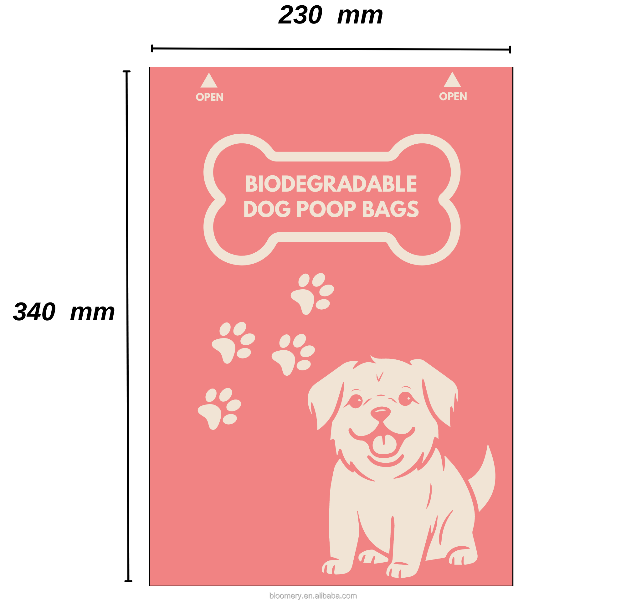 Amazon Hot Selling Pet Supplies Custom Logo Poop Bags For Dogs Biodegradable Eco Scented  Dog Poop Bags