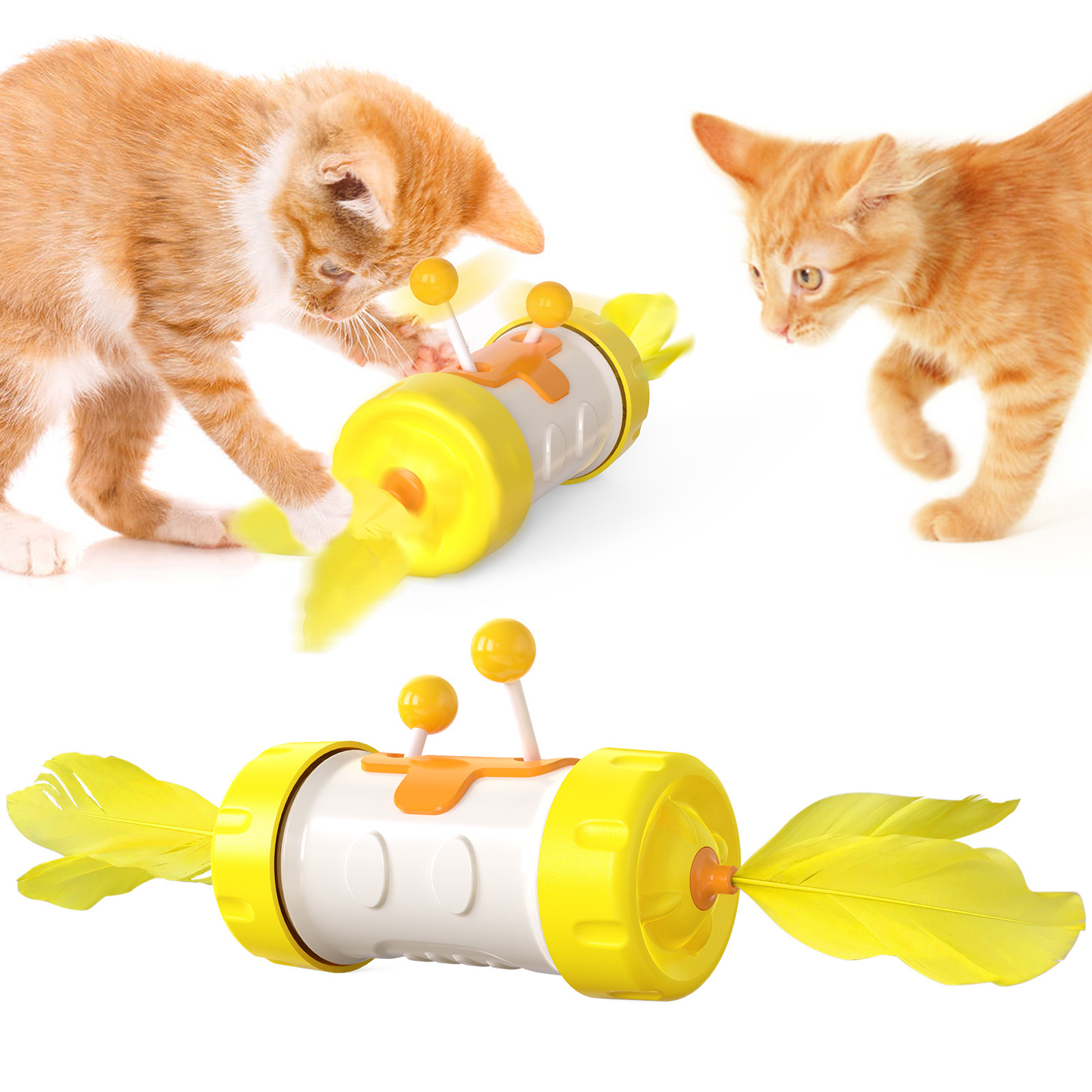 Pet Supplies Factory Wholesale New Feathers From Hi To Tease Cat Sticks Don't Fall Cat Toys