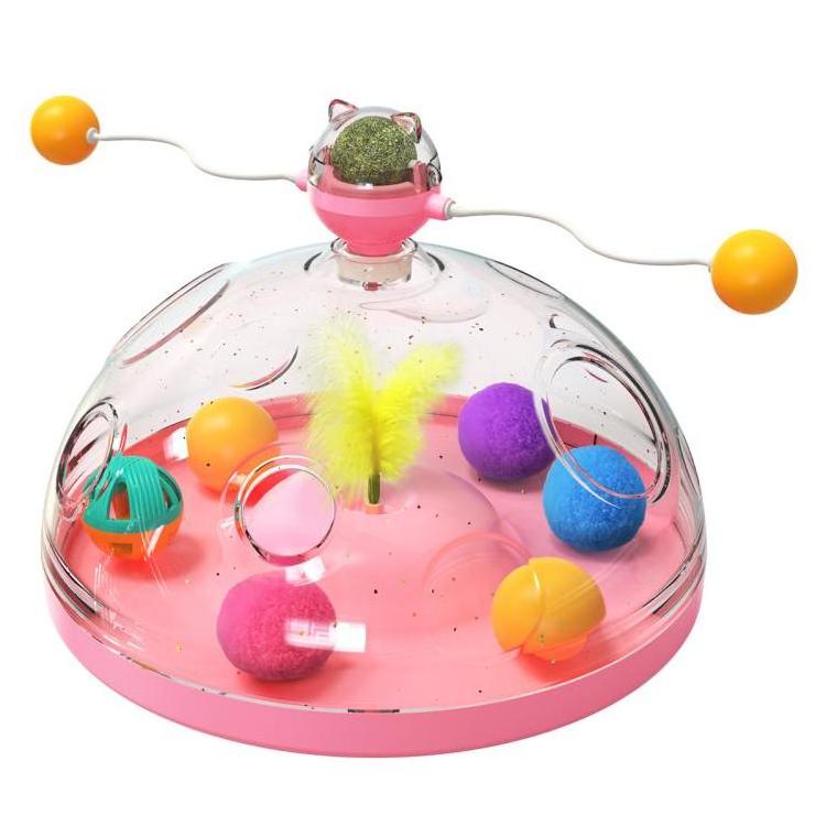 Interactive Cat Toy Spinning Toy for Fun Pet Cat Training Products