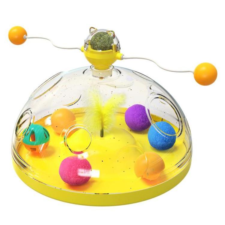 Interactive Cat Toy Spinning Toy for Fun Pet Cat Training Products