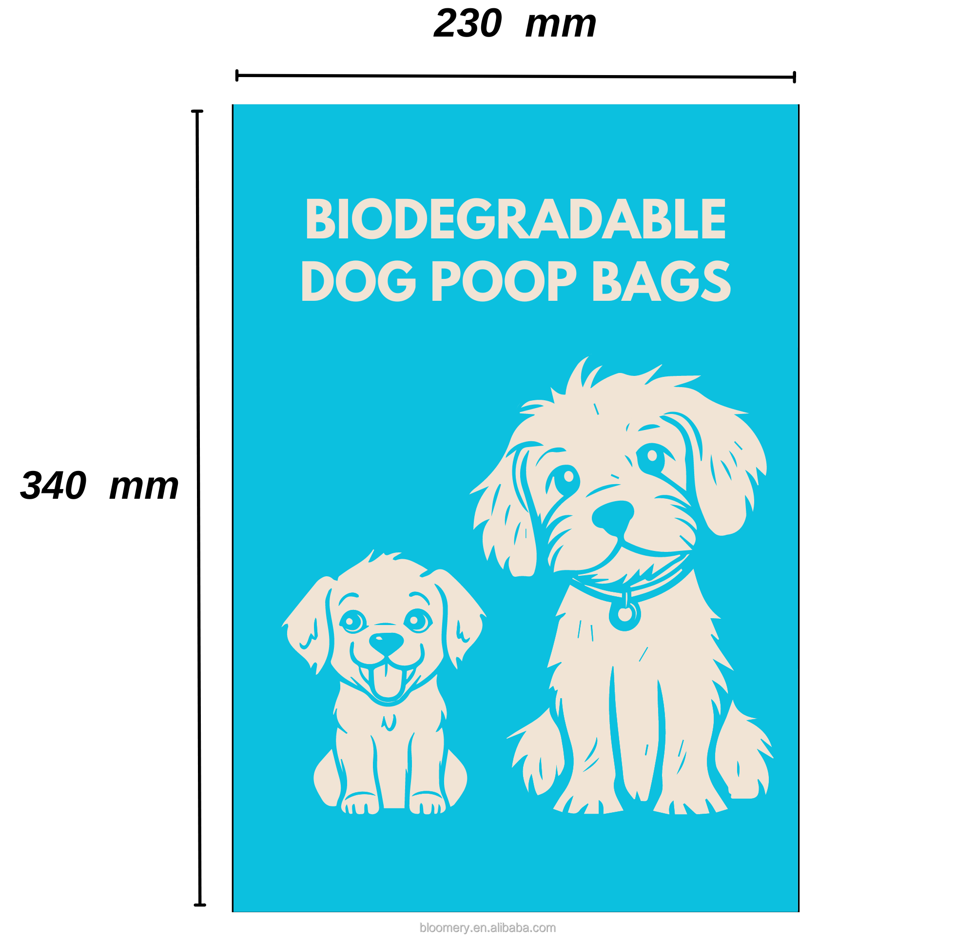 Custom Logo Pet Waste Bag Leakproof Scented Biodegradable Dog Poop Bags Pet Supplies