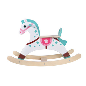 Horse Styling Riding On Toy Children's Sturdy Balance Removable Colorful Wooden Rocking Horse Toys