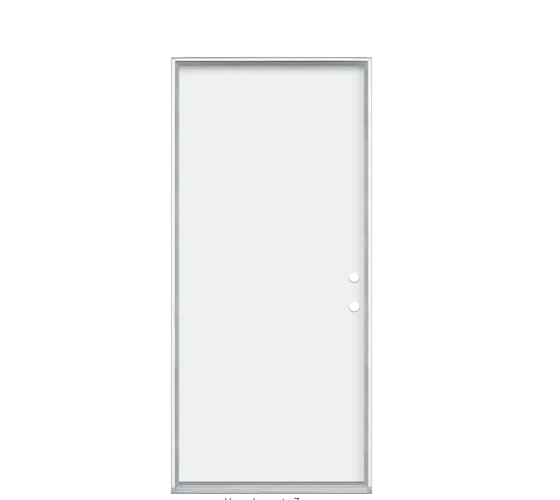 White Primed Flush Panel 20 Minute Fire Rated Entry Door