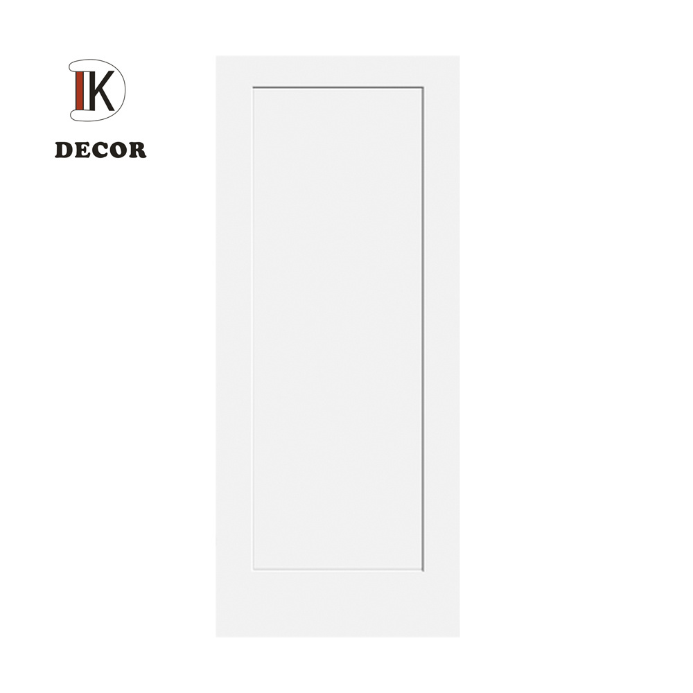 Modern Style Swing interior wood 5 panels shaker door design with white primed