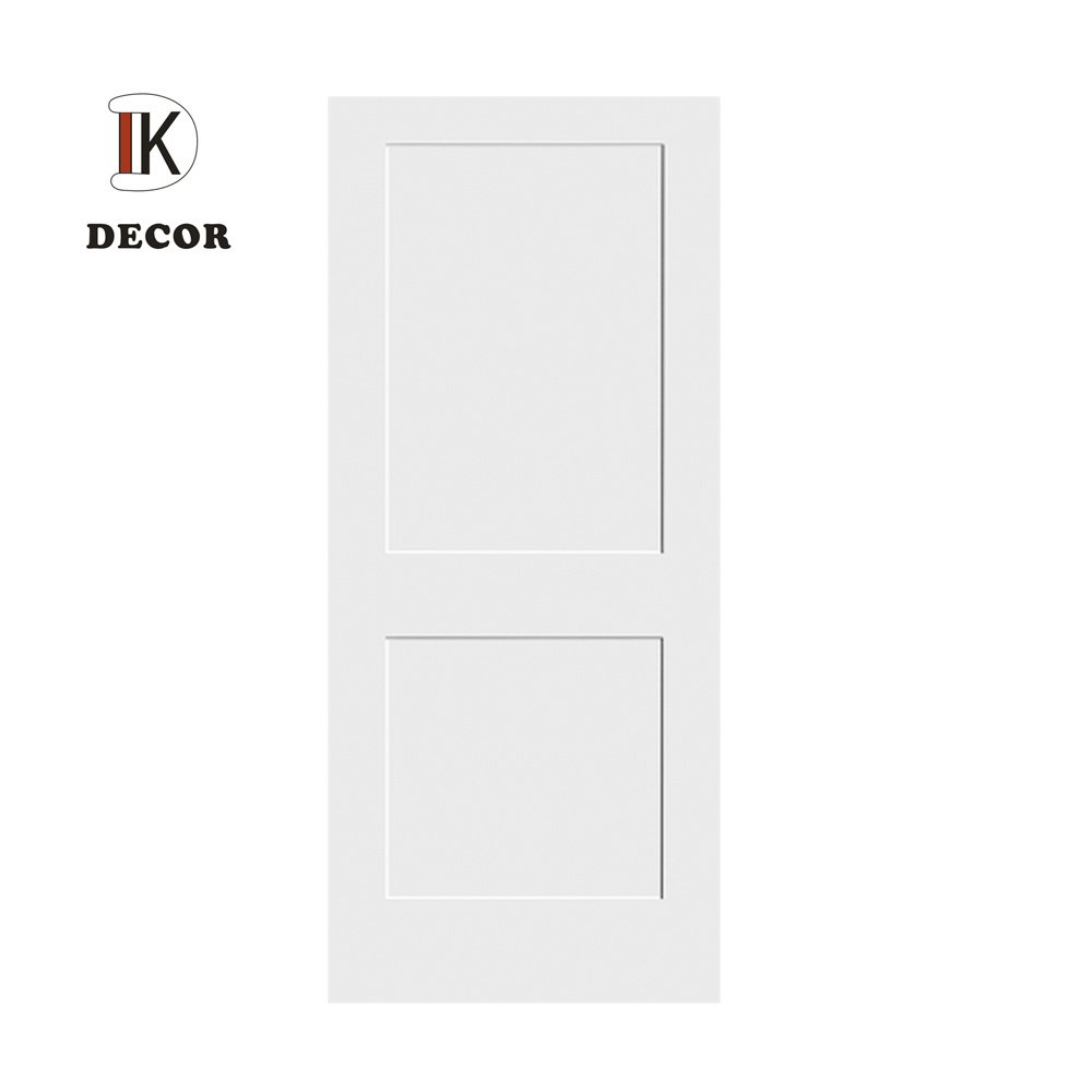 Modern Style Swing interior wood 5 panels shaker door design with white primed