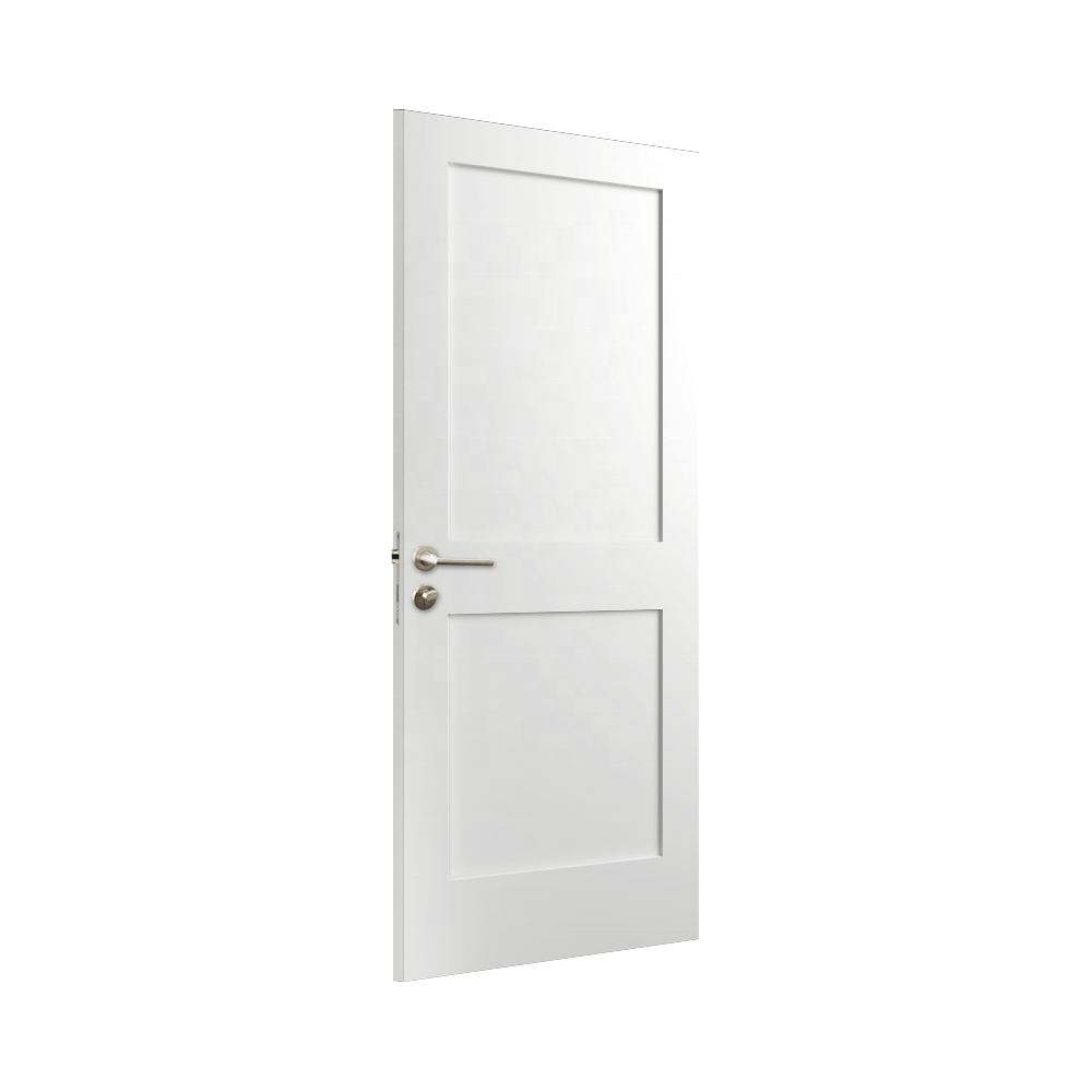 Solid Core White Primed Wood Single Prehung Interior Shaker Door 30 x 80'' Size