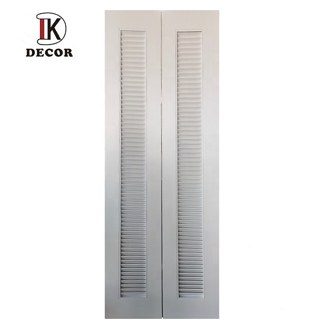 Modern Design Vented Closet Bi-fold interior wooden Folding door for closet