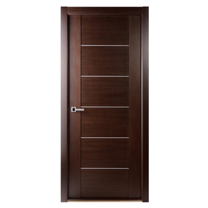 Factory price soundproof Interior wooden melamine hotel doors with smart security card lock