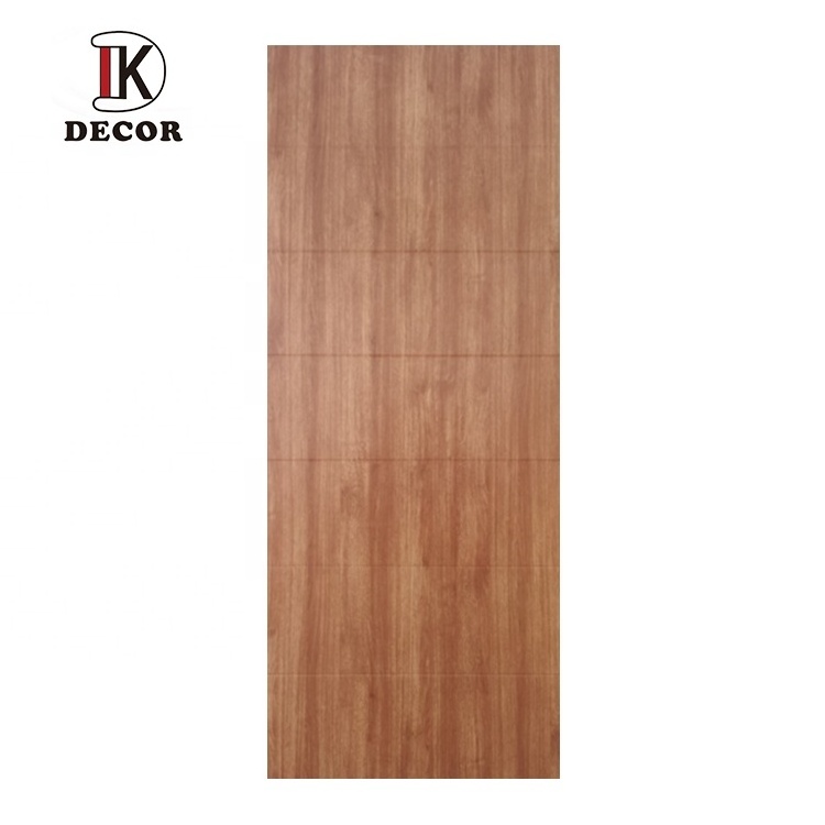 White Oak Hollow Core Wood  Panel Swing Flush PVC Door for Houses Interior