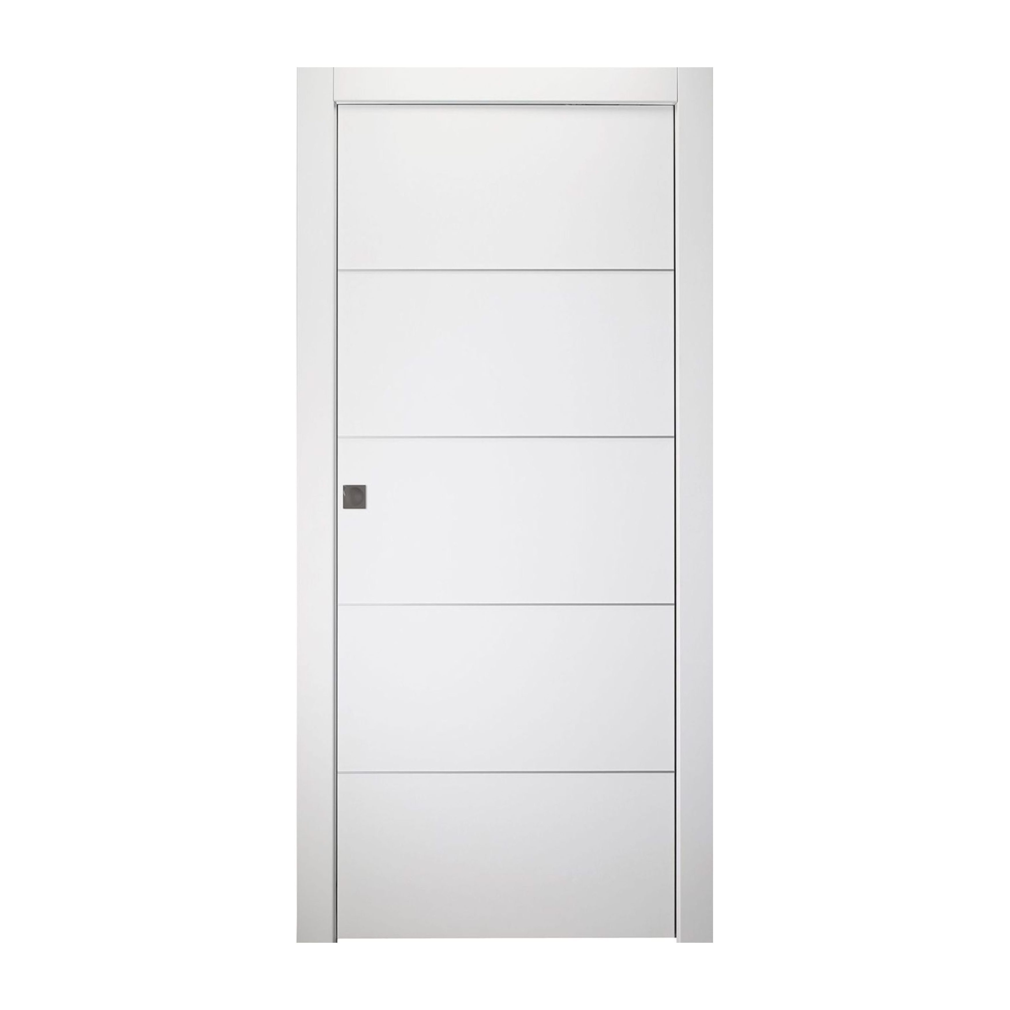 Flush Design 5-panel Pre-hung Honeycomb Core White Interior Hollow Doors