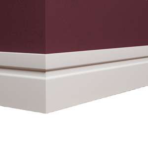 Cheap American Popular Colonial Baseboard Pine White Primed Baseboard Wood Trim Mouldings