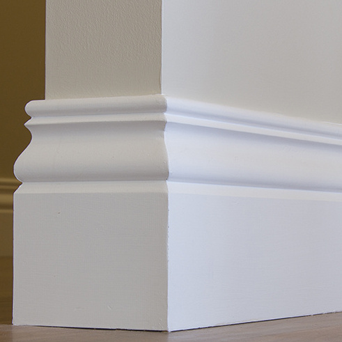 wood trim simple design decoration flexible baseboard molding 1/2