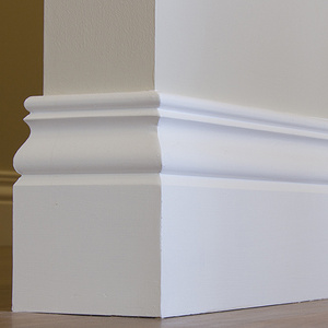 wood trim simple design decoration flexible baseboard molding 1/2"*5 1/4"*10' colonial Baseboard