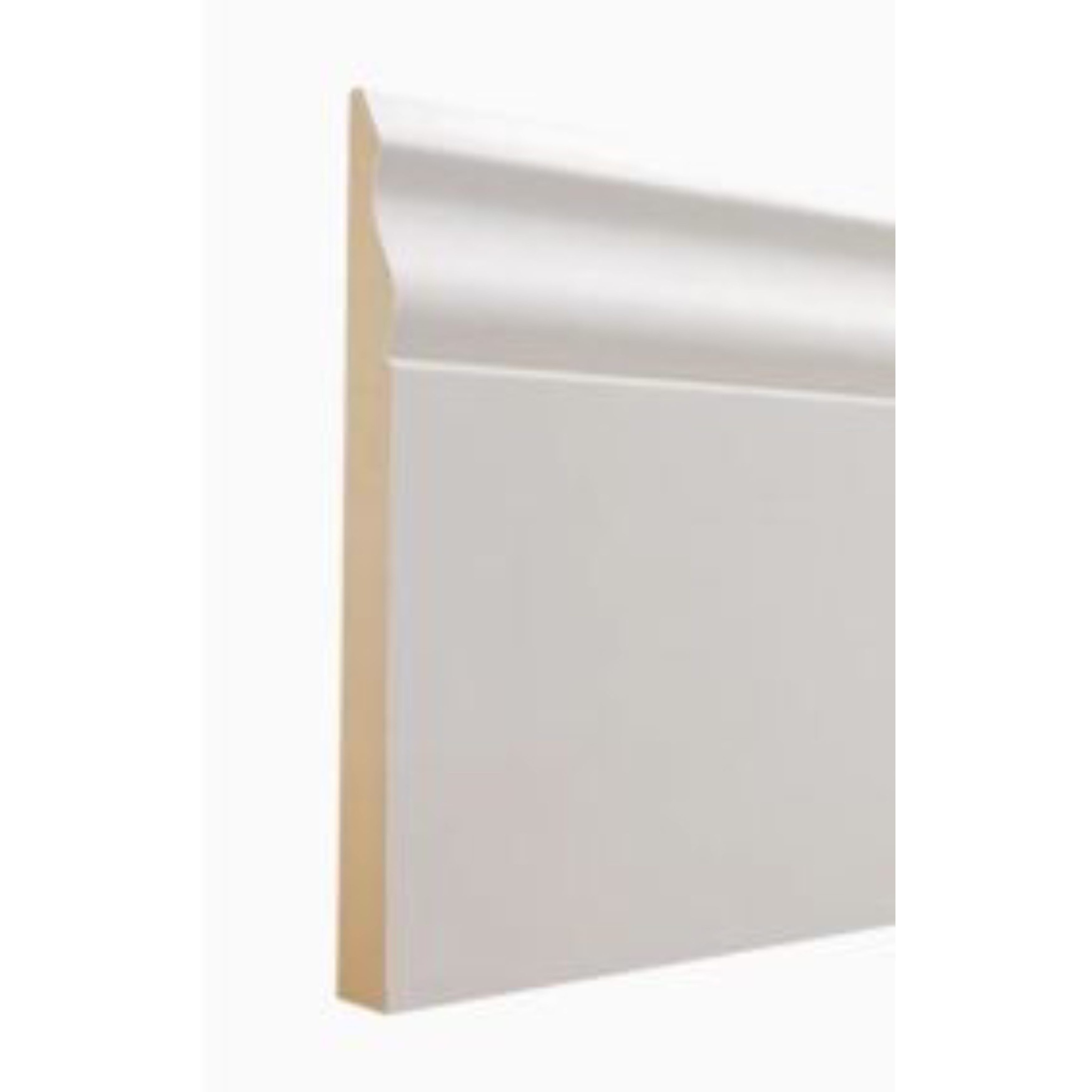 Cheap Architrave Mould Flat Design Wood Door Jamb Trim White MDF Trim Baseboard Mouldings