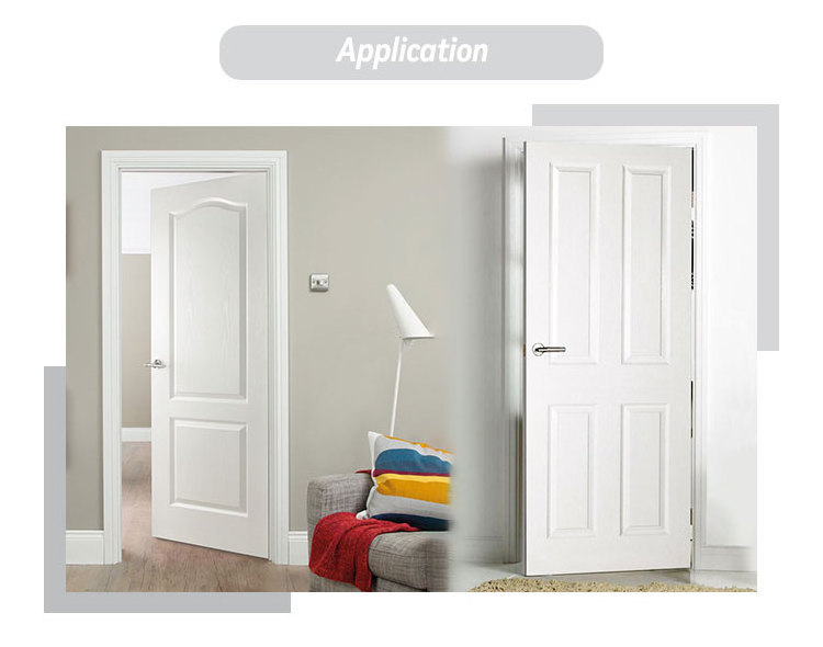 32 pre hung hollow core wooden single white primer mdf moulded 4 panel door designs