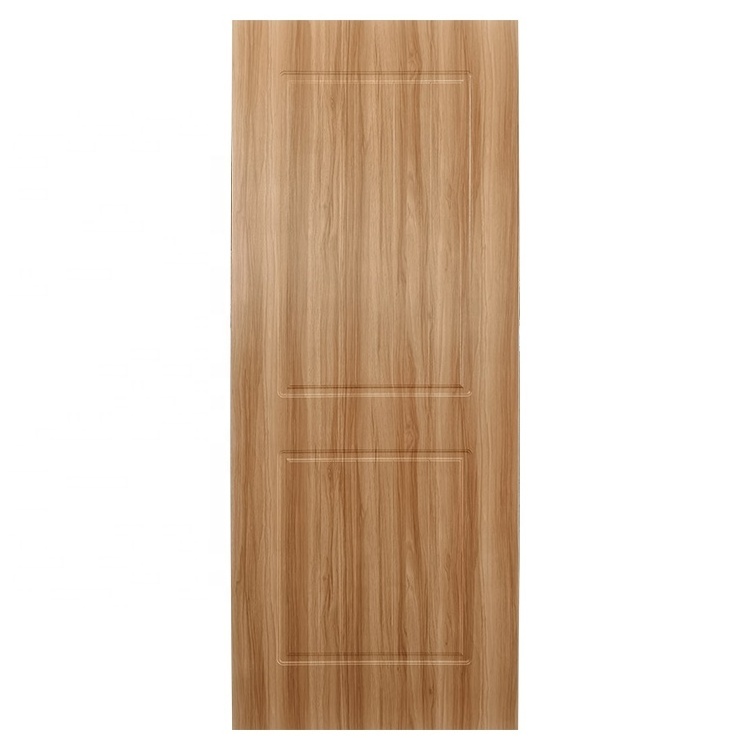 White Oak Hollow Core Wood  Panel Swing Flush PVC Door for Houses Interior