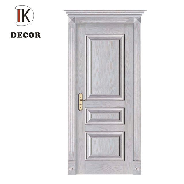 European Design Luxury Interior House Russian Fancy Carving Red wood Solid Wooden Door