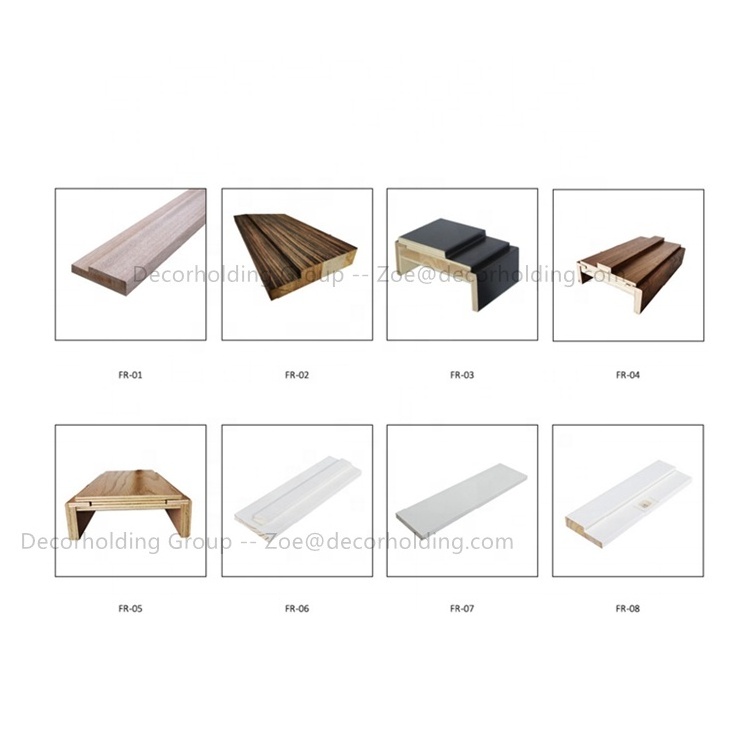 Factory Direct Sale Quality Guarantee Solid Pine Wood MDF door frame set for Internal/Interior door