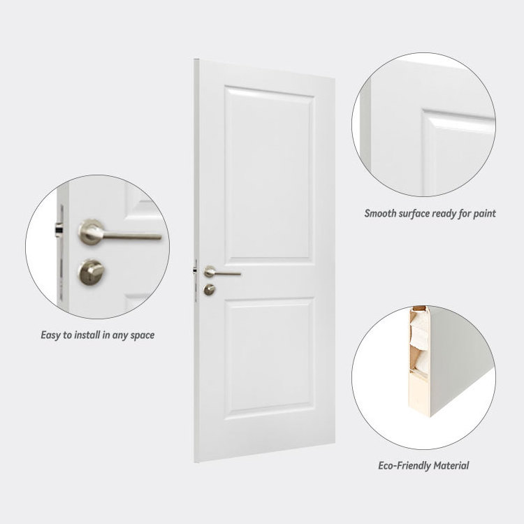 32 pre hung hollow core wooden single white primer mdf moulded 4 panel door designs