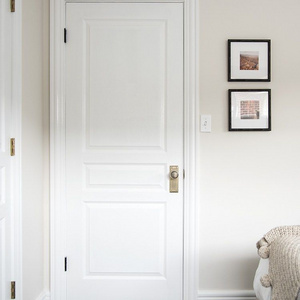 Primed interior wood skin simple design for house prehung arched internal panel moulded doors