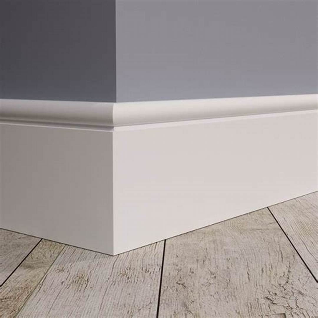 Cheap American Popular Colonial Baseboard Pine White Primed Baseboard Wood Trim Mouldings