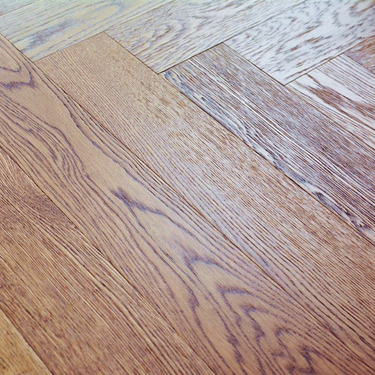 Natural Xylosma Oak Zigzag Herringbone Hard Wax Oiled Engineered Wood Flooring