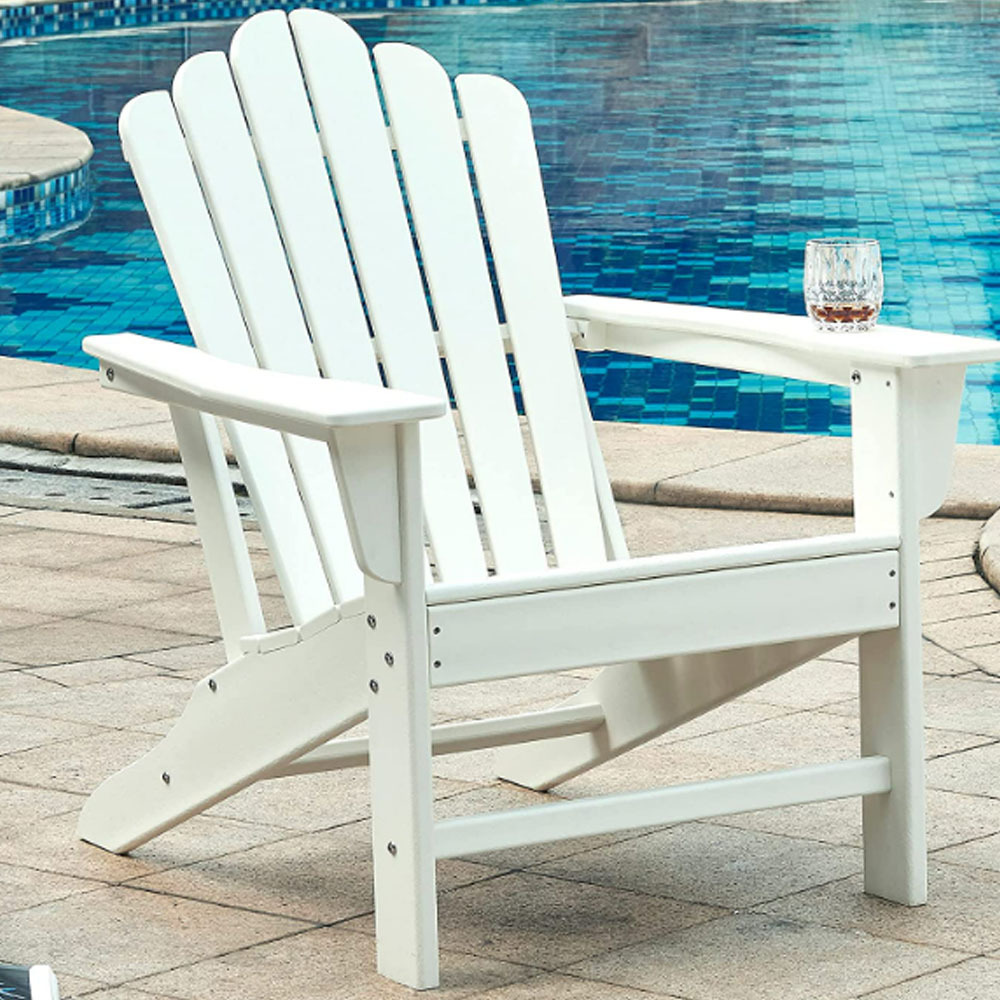 Luxury Folding Rocking White Garden Patio Resin Plastic Adirondack Chair