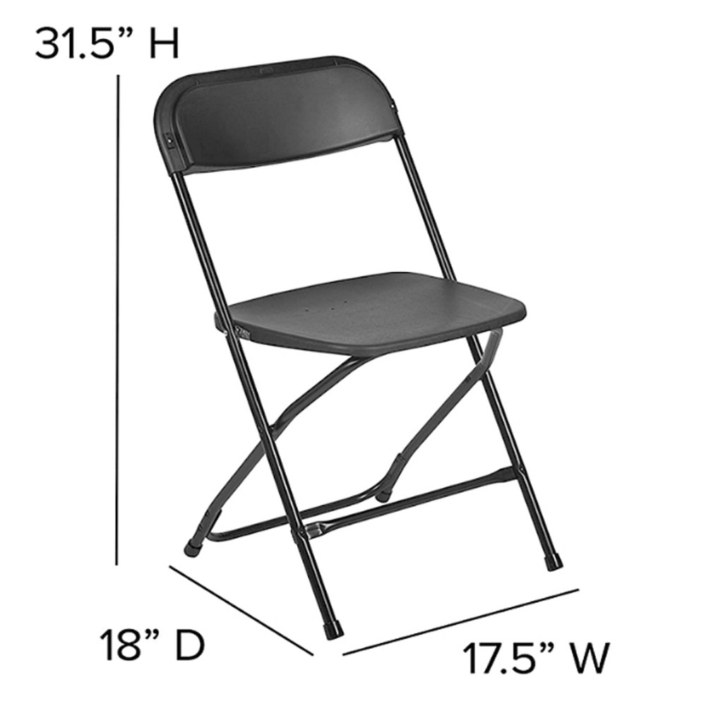 Wholesale Outdoor Rental Banquet Garden Wedding Party Plastic Folding Chair for Events