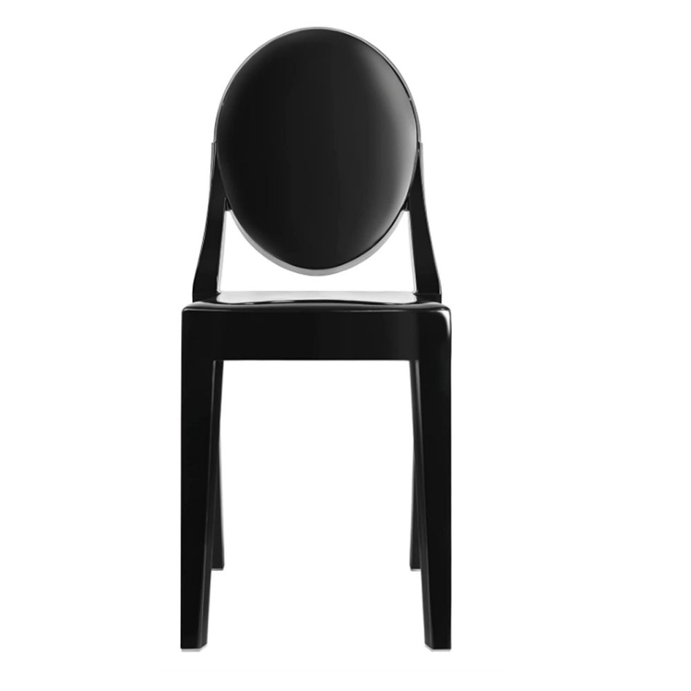 Wholesale Stackable Modern Armless Adult Dining Acrylic Black Ghost Chair for Events