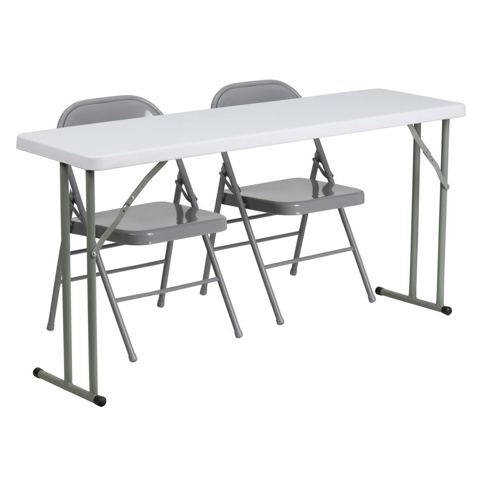 Heavy Duty 60 inch Portable Meeting Conference Plastic Seminar Folding Table