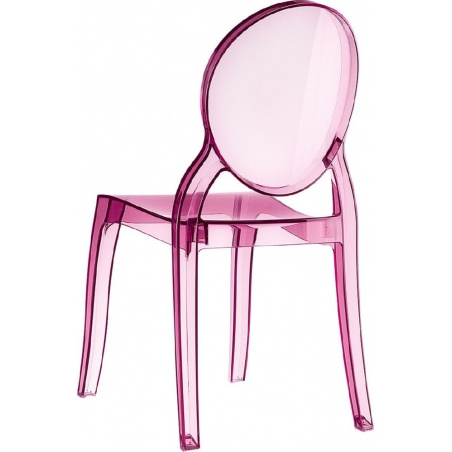 Wholesale Luxury Luis Plastic Acrylic Pink Dining Ghost Chairs For Kids Modern