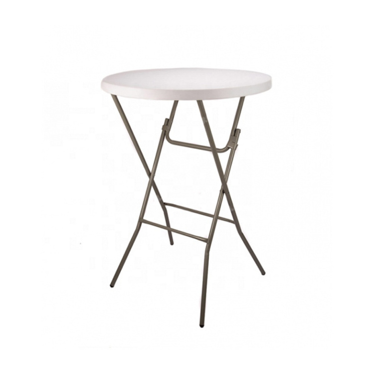 Wholesale Party 60cm Diameter 110cm Height Plastic Round High Top Cocktail Bar Table