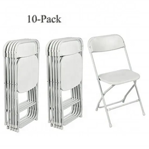 Cheap Outdoor 600 lbs Weight Capacity Garden Party Stackable Resin Seat Aluminum Steel Plastic White Folding Chair for Events