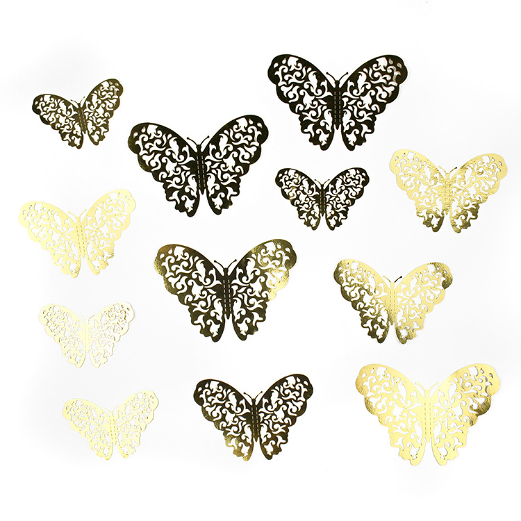 Wholesale Cheap 3d Butterfly Wall Stickers Home Decoration Diy Laser Butterfly Wall Sticker