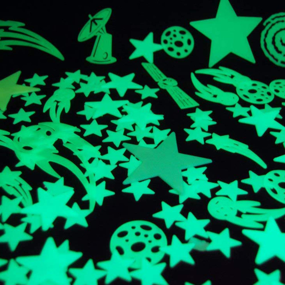 Gift Eco-friendly Design Glitter Stickers Glow in the Dark Stars Dots for Ceiling