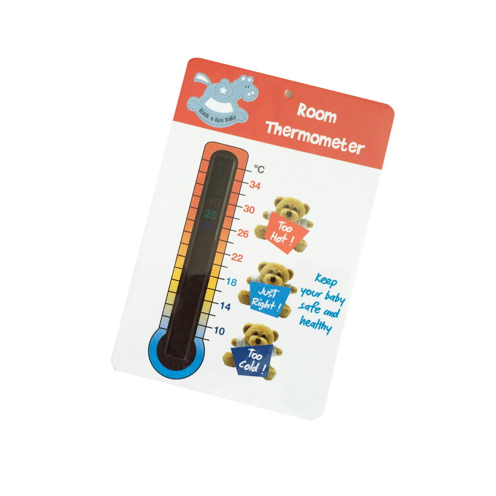 Fridge Deco Plastic Magnetic Strip Thermometer For Retail Promotion