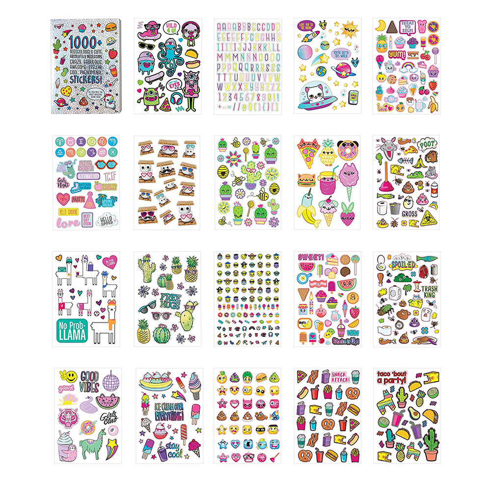 Wholesale Printing Reusable Peelable Self Adhesive Paper Children Sticker Book