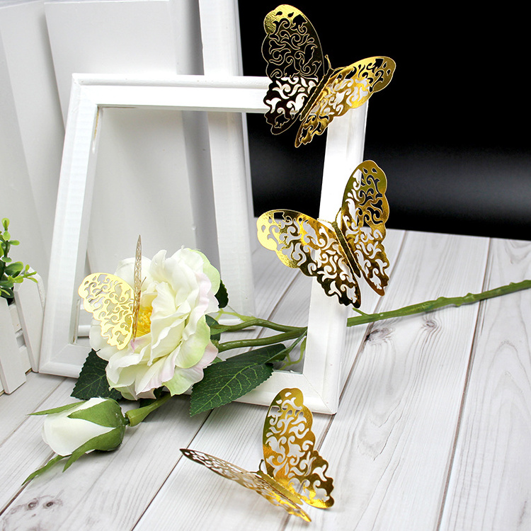 Wholesale Cheap 3d Butterfly Wall Stickers Home Decoration Diy Laser Butterfly Wall Sticker