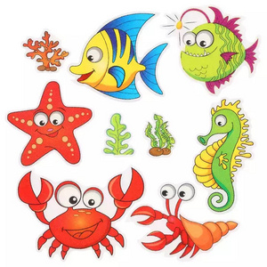 Customized Die Cut Shape Decorative 3d baby wall stickers for kids bedroom