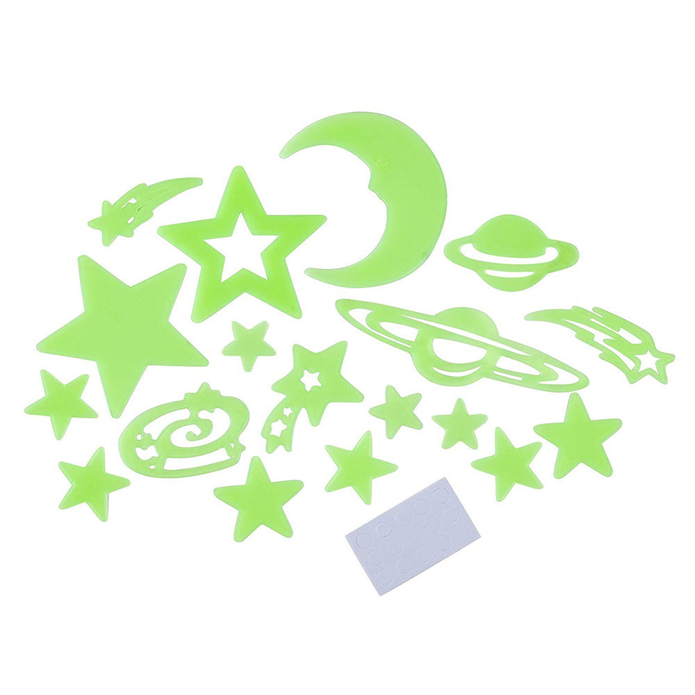 Gift Eco-friendly Design Glitter Stickers Glow in the Dark Stars Dots for Ceiling