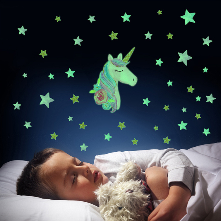 Colorful Stickers Stars Glow In The Dark Horse Decal For The Ceiling