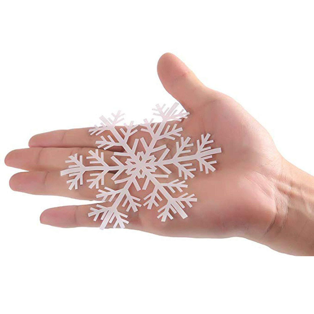 Customized Promotional Decoration Christmas Window Christmas Snowflake Wall Sticker