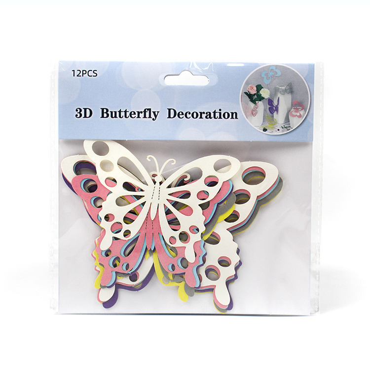 Party Decoration 3D Colourful Butterfly Home Living Room Wall Decoration Creative 12 Butterfly Stickers